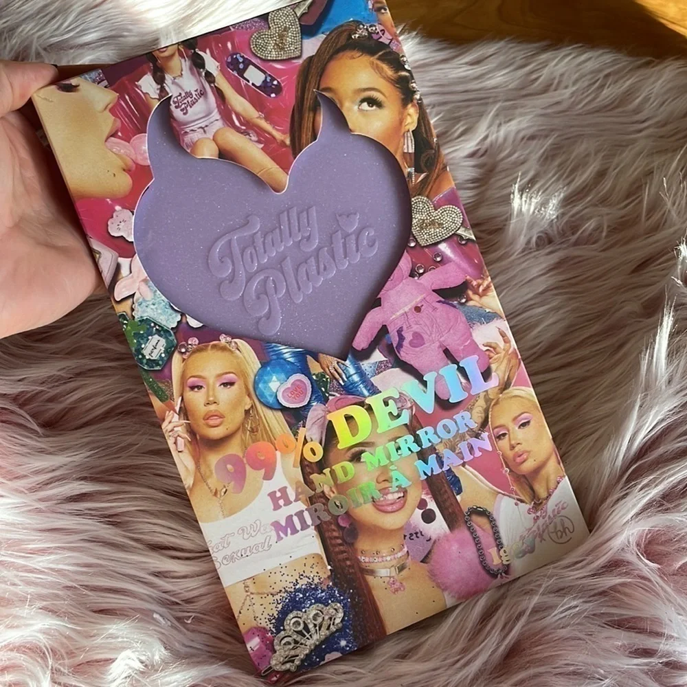 Fun Pastel Devil heart Mirror